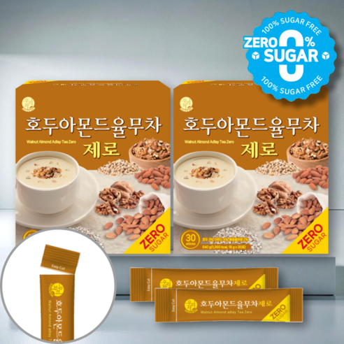 송원 우리차 호두아몬드율무차 제로, 2개, 30개입, 18g