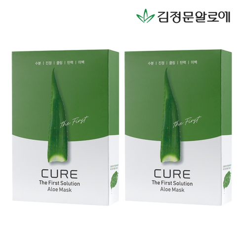 [김정문알로에] 큐어 퍼스트 알로에 마스크 시즌2 50매+5매, 상세 설명 참조, 상세 설명 참조