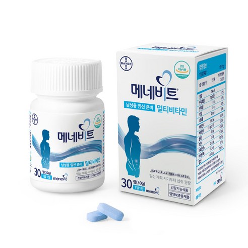   메네비트 바이엘 남성용 임신준비 멀티 비타민 30g, 30정, 1개