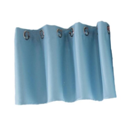 1PC 암막 폴리에스터 패널 하프 커튼 창 밸런스 다크닝 계층 6가지 색상 및 2가지 크기 사용 가능, 블루 S, 설명