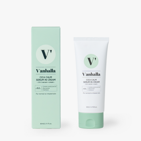 V'anhalla] 시카 캄 세럼 인 크림, 2개, 80ml