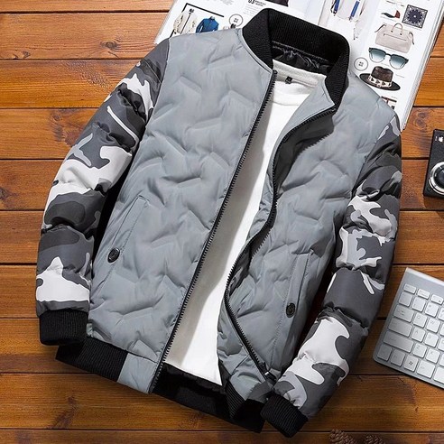 차쿠 남성 겨울 밀리터리 패딩 블루종 점퍼 캐쥬얼 항공 재킷