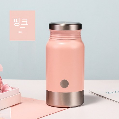 부광 텀블러 316L 스테인리스 불린 티컵, 400ML-600ML, 핑크400ML316스테인리스 스틸