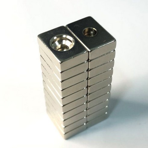 [제이스마그네트] 15x10x4(6.5x4.2) 초강력 블럭 사라 자석, 20p세트 15x10x4(6.5x4.2)