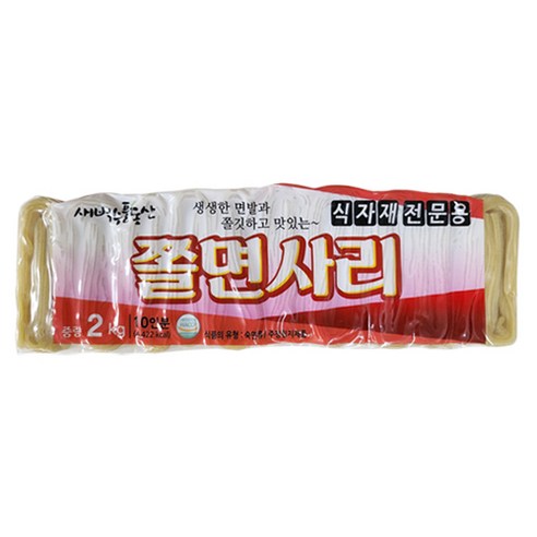 새벽수풀동산 쫄면사리, 2kg, 4개