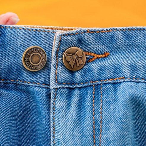 DM PKFARM 매직 허리단추 바느질이 필요없는 허리조절 요술 단추, 3#, 2개