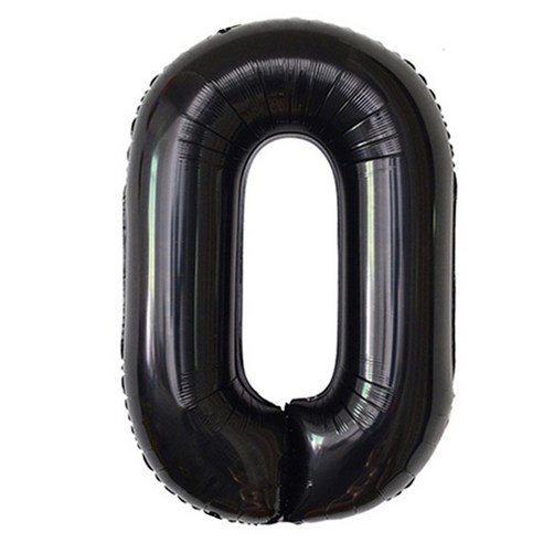 이벤트홀릭 초대형 숫자풍선 40인치 100cm, 1개, 블랙 0
