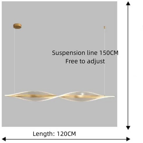 핫딜 사이드테이블 귀여운 캐릭터 트레이 집들이선물 인테리어소품 북유럽 스타일 라이트 럭셔리에이티브 아크릴 가이드 플레이트 LED 샹들리에 모던하고 스트립 바 카페 레스토랑 테, C style L120CM - 3 color dimmi