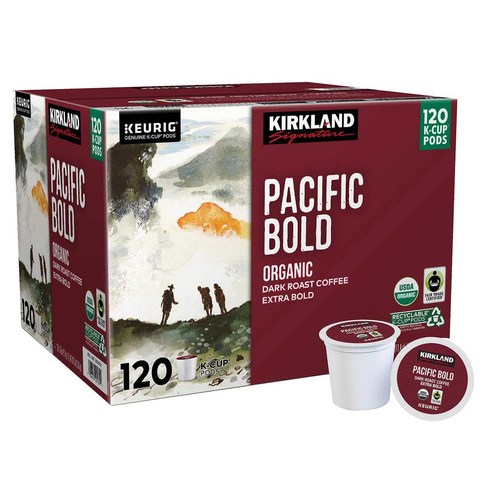 커클랜드 큐리그 캡슐커피 120개입 대용량 K cup 모음 - (옵션: 블랙퍼스트 블렌드 미디엄 로스트 퍼시픽 볼드 다크로스트), 120개입, 1개