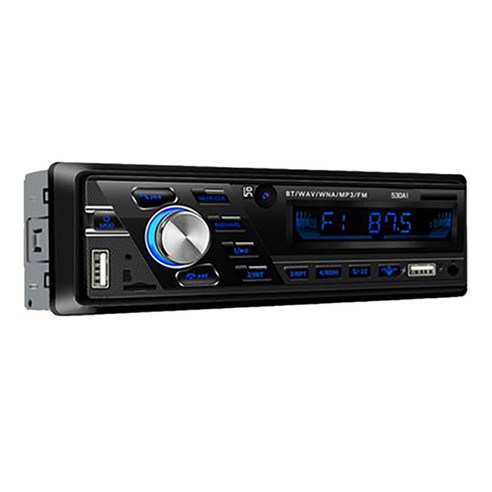AFBEST 1 DIN MP3 멀티미디어 플레이어 블루투스 라디오 자동차 스테레오 수신기 오디오 자동 전자 12V 530AI, 검은 색