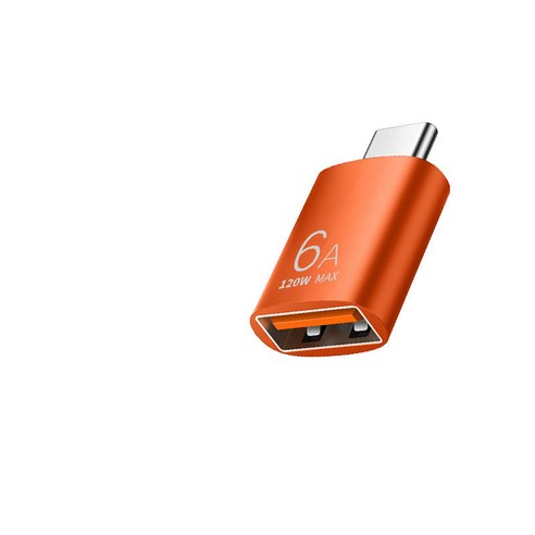 제이스마트 6A 고속 C타입 to USB A 3.0 변환젠더, 주황색, TYPE C-USB 3.0
