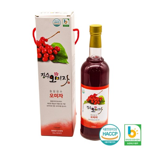 청정장수오미자 오미자청 750ml / 오미자엑기스 / 오미자차, 1개입, 2개