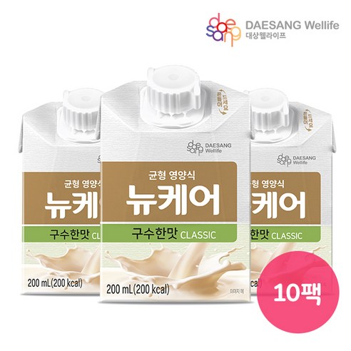 균형 영양식 뉴케어 구수한맛 클래식 200ml 10팩