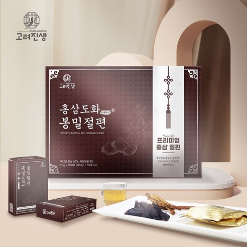홍삼도화 봉밀절편 + 쇼핑백, 3세트, 200g