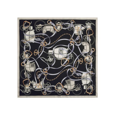 엘르 마차라인 실크 스카프: 섬세한 아름다움으로 완성하는 당신의 가을