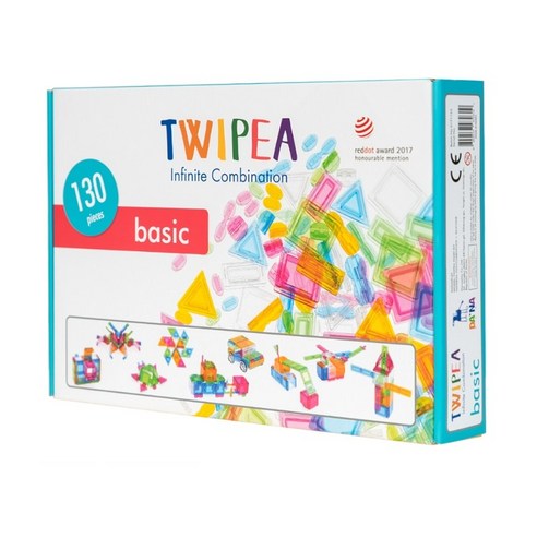 다나플레이 트위피 블록 베이직 (130pcs), mixed color, 1세트