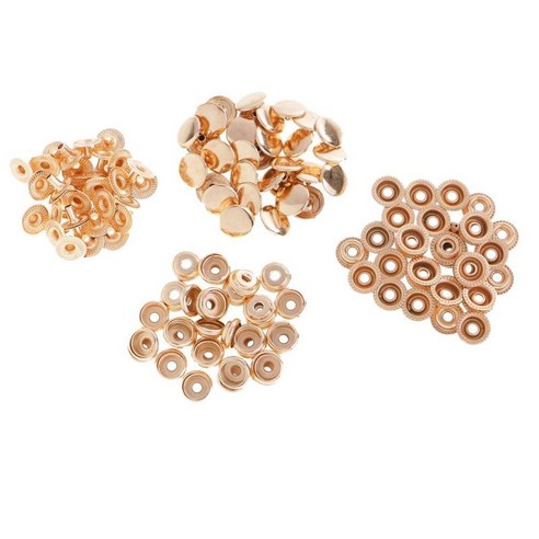 핸드백 공예 바느질 12.5/15mm에 대 한 30pcs 금속 스냅 패스너 걸쇠 단추, 골드