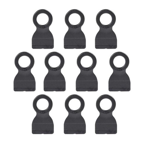 10 팩 고성능 비행기 클립 가벼운 천막 걸이 집게 천막 부속품, 나일론, 블랙