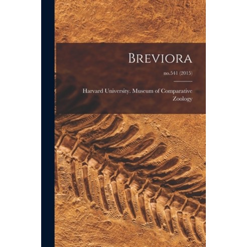 (영문도서) Breviora; no.541 (2015) Paperback, Hassell Street Press, English, 9781013338373