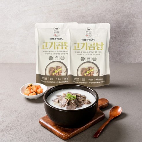 [횡성한우] ㅁ 고기곰탕 600g x 5팩 (총 3kg), 5개 차오름푸드삼계탕 Best Top5