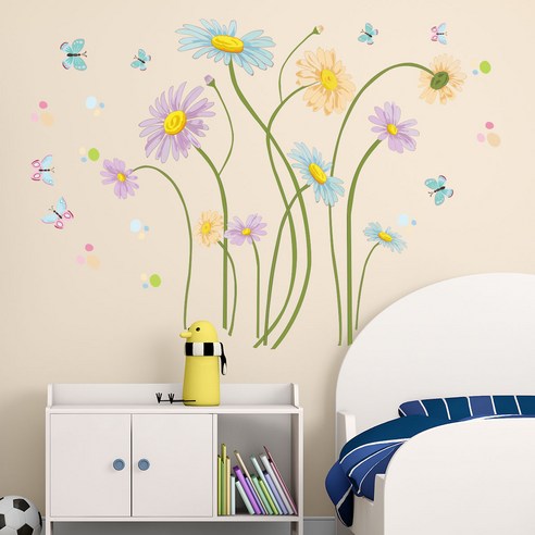 DFMEI zsz2206 식물성 꽃나비 장식 벽 스티커 거실 침실 배경 벽면 제거 그림, DFMEI 30*90cm