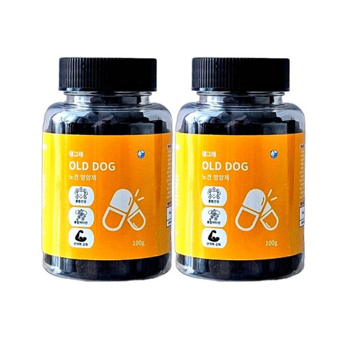 댕그래 종합 노견 영양제 강아지 프로폴리스 비타민 100g, 2개, 종합영양제, 100정