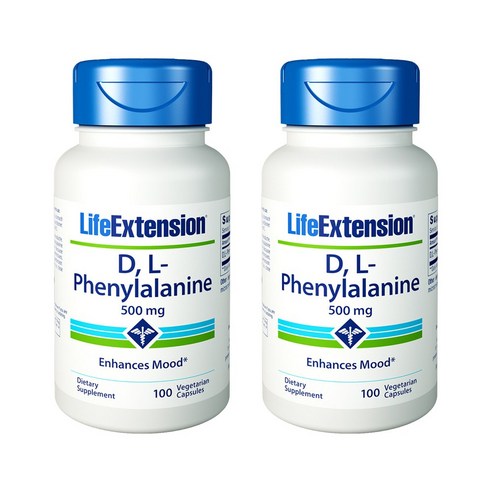 라이프익스텐션 D & L 페닐알라닌 500mg 베지테리안 캡슐