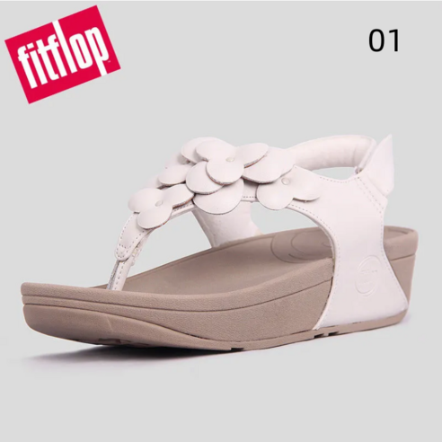 핏플랍 그레이시 여성 레더 스트랩 가죽 백 루루 피셔맨 웨지 샌들 샌달