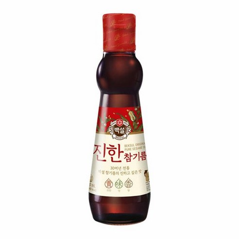 CJ제일제당 백설 진한참기름 320ml 병 x3개, 3개