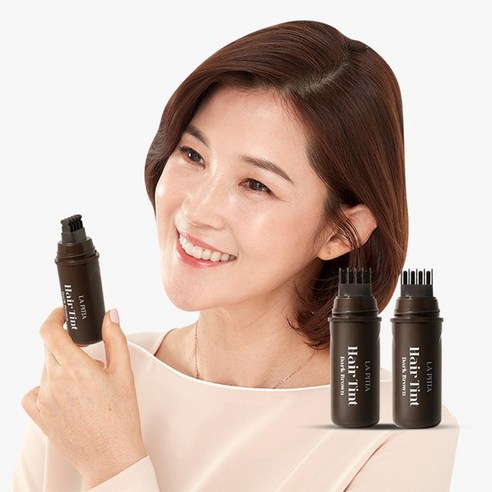 [1+1/총2개] 5초 새치커버 타투 헤어틴트 10ml, 헤어틴트 다크브라운, 상세페이지 참조, 2개