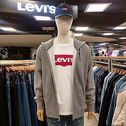 Levi's 남여 공용 하우스 마크 후드 집업(기모) 34259-0000