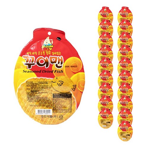 꾸이맨 어포스낵 23g×20개, 23g, 20개