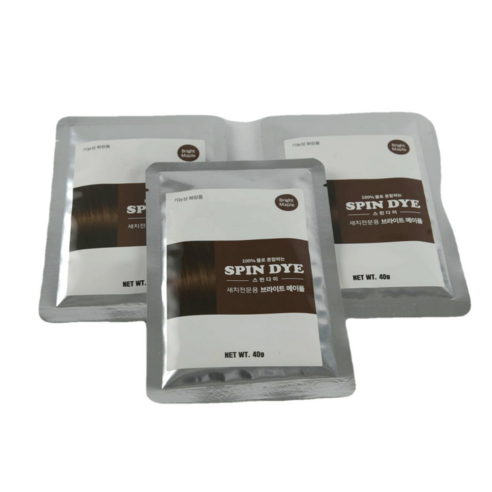 스핀다이 염색약 40g 파우더형, 브라이트 메이플, 3개