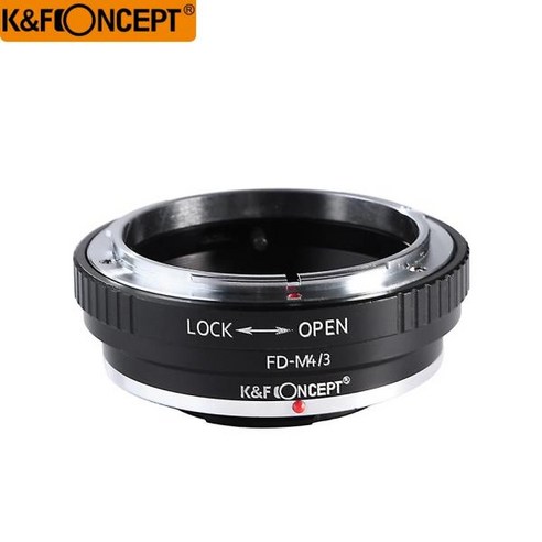 카메라 렌즈 어댑터 랜즈 어댑타 K & F CONCEPT 렌즈 마운트 어댑터 링 FD M4/3 카메라 바디 올림푸스 펜 E-P1 P2 Lumix GF1, 단일옵션