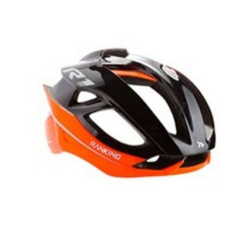 랭킹 R1 자전거 헬멧, 010 블랙+오렌지