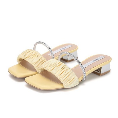 바바라 양가죽 보석줄 포인트 여성 샌들3cm BBF301YE 695375