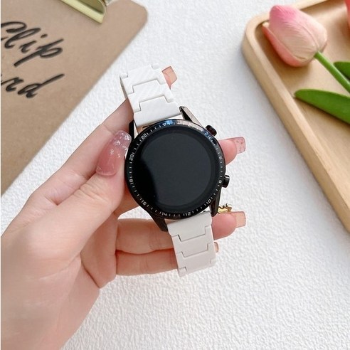 [용꼬리용용] 갤럭시 워치 베스트 스트랩, 22mm, 05. 화이트