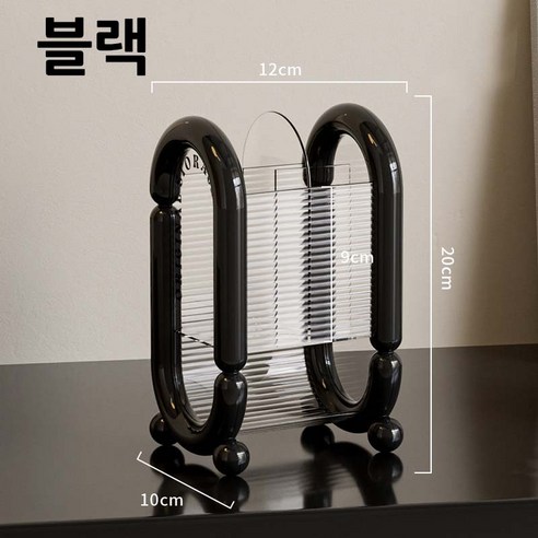 치트몰 메이크업 브러쉬 보관함, 블랙, 1개