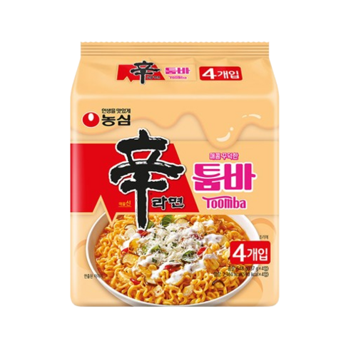 신라면 툼바 137g, 4개