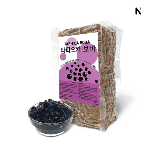 타피오카 보바 2.0 타피오카펄 1kg 버블티 냉동 음료 빙수 [당일발송], 네이쳐티 타피오카 보바 2.0 1kg, 보바2.0 1kg, 1개