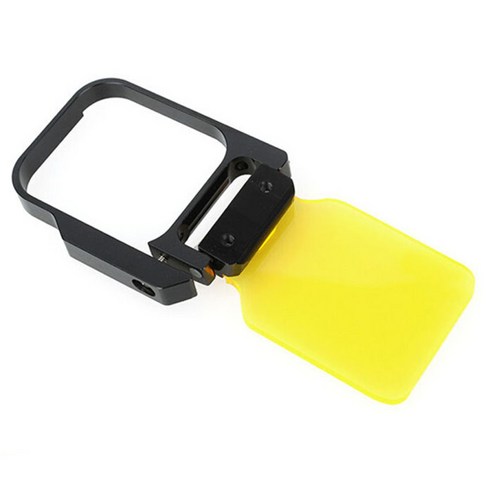 다이빙 필터 하우징 케이스 SJ4000 Cam Yellow 용 수중 렌즈 변환기, 53MM * 45MM * 10MM, 옐로우, 알루미늄 PC