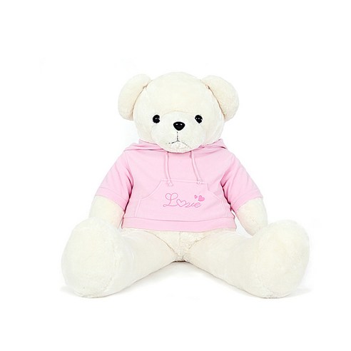 포근한 핑크빛 행복, 후드베어로 아이에게 사랑을 선물하세요!