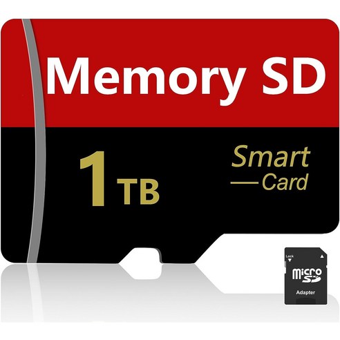 메모리카드 마이크로 TF SD카드 1TB Micro SD카드 SD 메모리 카드 고속 전화 카메라 테이블 PC용, 2개