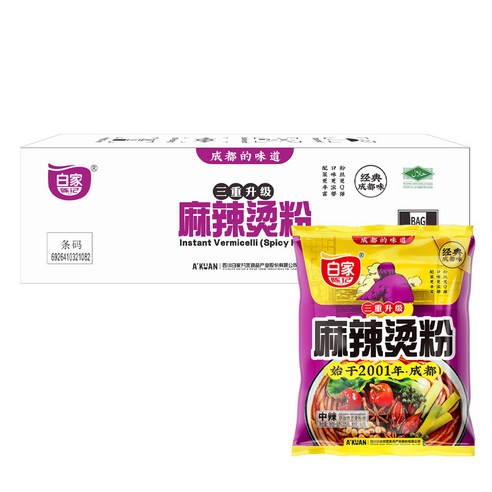 백가 아콴 마라탕펀 매콤맛 중국식마라탕면 마라맛 봉지