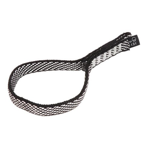 22KN 3.9 "/7.9" Nylon Quickdraw 야외 암벽 등반 비상 사태를위한 밴드 웨빙 스트랩 연결, 블랙, 나일론