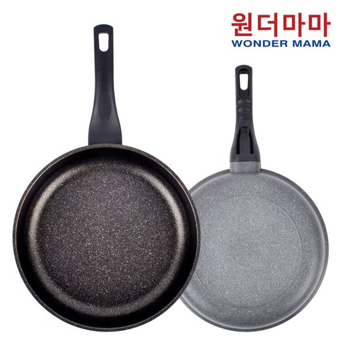 주방을 빛내는 황금빛 손길, 원더마마 골드마블 프라이팬 세트