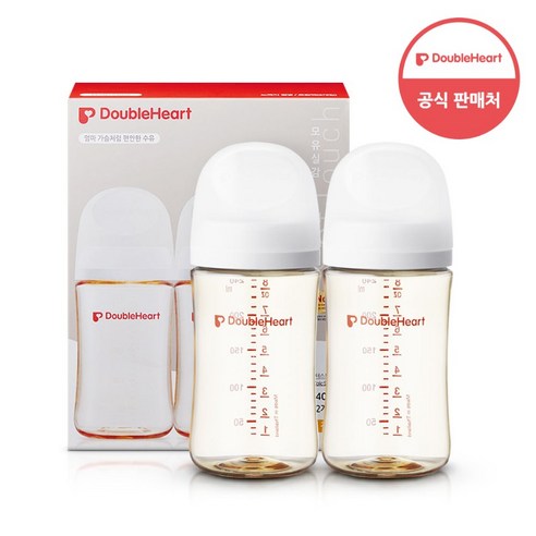 더블하트 모유실감 3세대 트윈팩 160ml/240ml, 제뉴인화이트, 240ml, 2개 세트 
수유용품