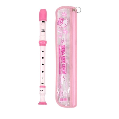 어린이 초등학생 엘리스 소프라노 저먼식 리코더, 핑크, 1개