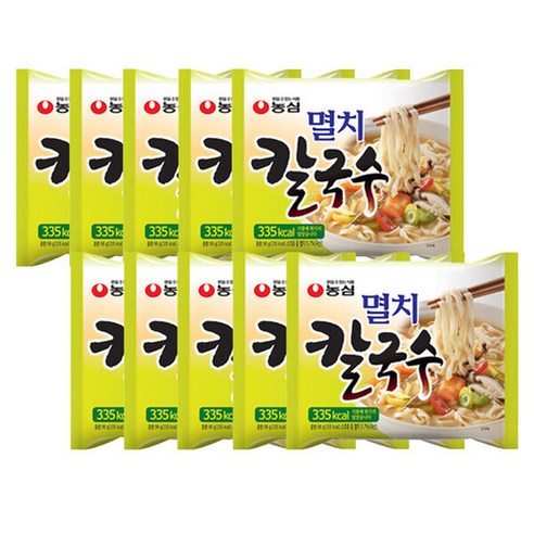 농심 멸치 칼국수 98g x10/무, 10개