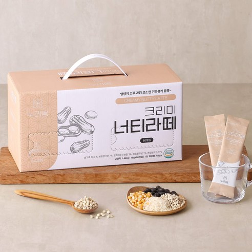 누리움 콘푸레이크 천마차 율무차 너티라떼 80T, 18g, 1개, 80개입